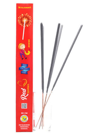 12 CM RED SPARKLERS